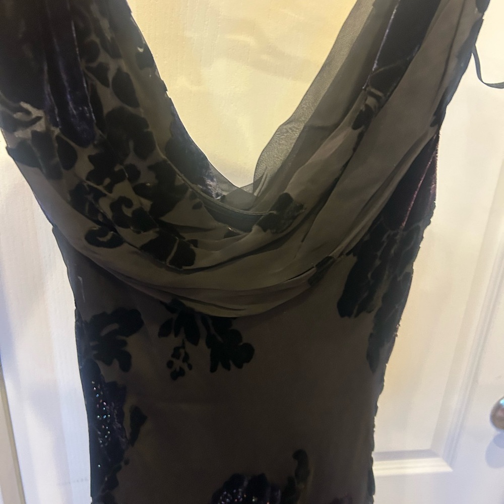 Alex Evenings Black Velvet Dress